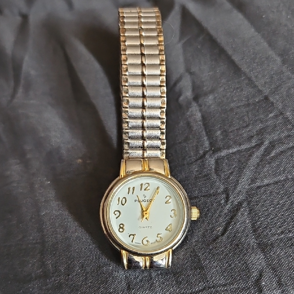 Peugeot Silver and Gold Women's Watch
